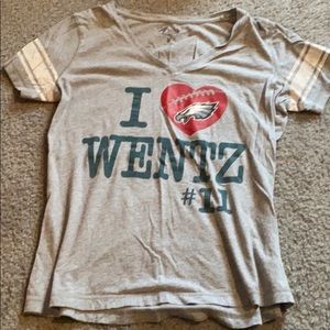 I love Wentz Philadelphia Eagles t-shirt v-neck